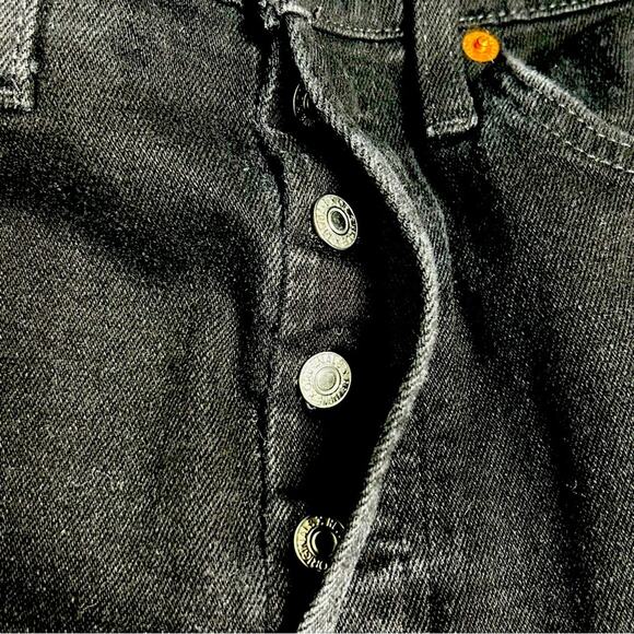 Re/Done 80s Slim Straight Fit High Rise Button Fly Jeans Pants 28 - Picture 7 of 14